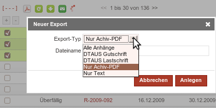 DTAUS Gutschrift & DTAUS Lastschrift Export