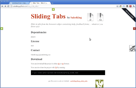 SlideTabs Demo Screenshot